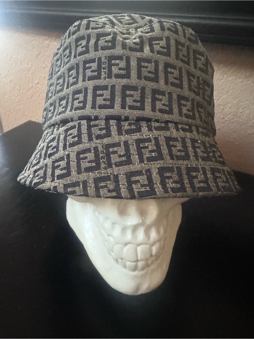 FF Logo Bucket Hat - Brown/Black